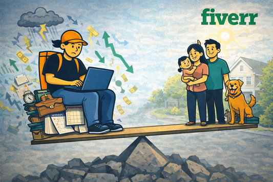 Fiverr Worker under work life imbalance stress due to wage fluctuation