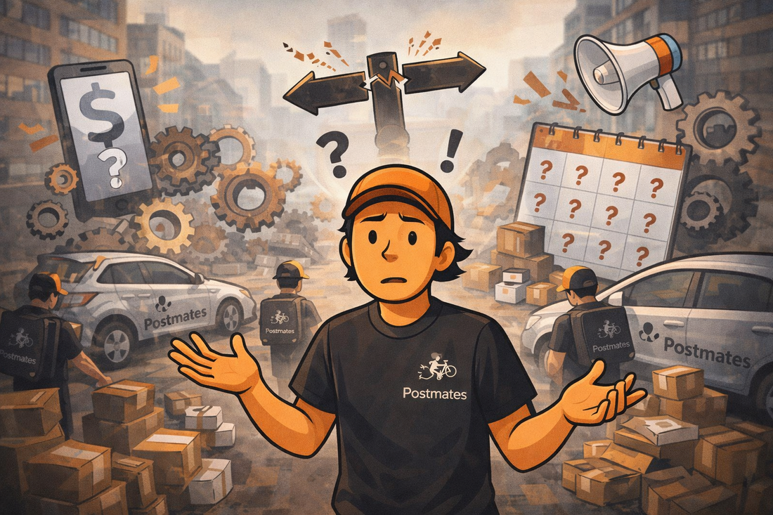 PostMates Confusion The Gig Economy Playbook Image