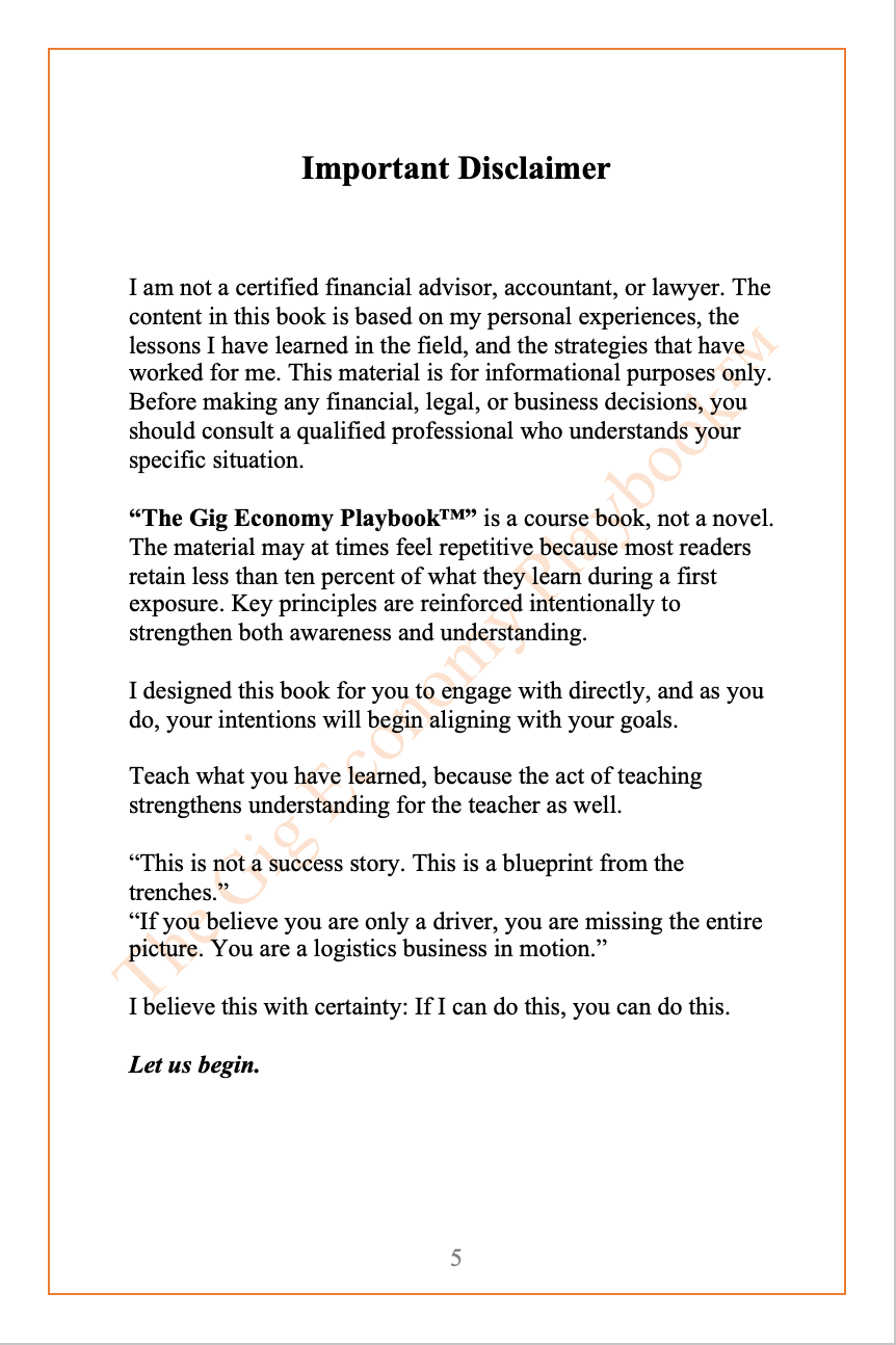 The Gig Economy Playbook™ — Structure Income, Reduce Taxes, Build Wealth
