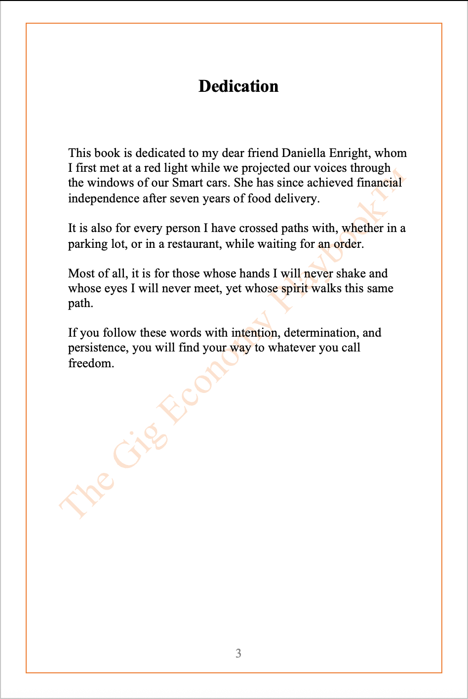 The Gig Economy Playbook™ VOLUME. 1 — Identity, Awareness & Control